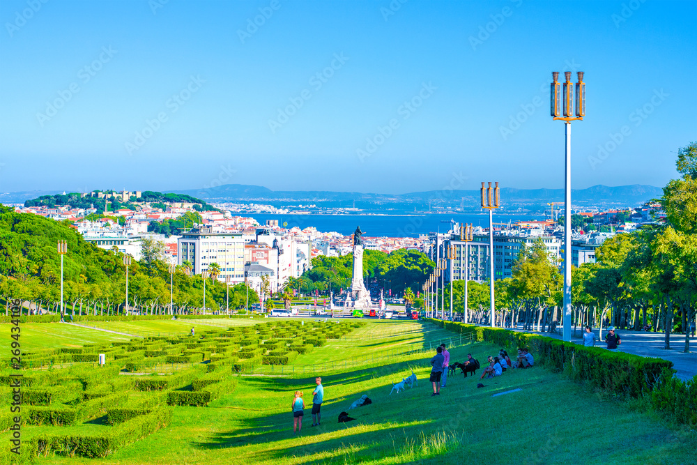 Fototapeta premium Lisboa - Parque Eduardo VII