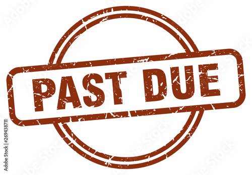 past due stamp