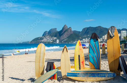 Amazing view of Ipanema Beach, Rio de Janeiro, Brazil photo