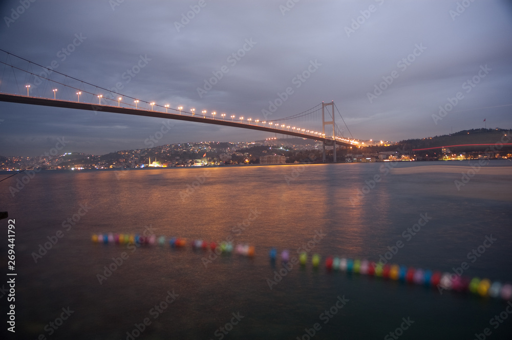 istanbul bridge and two continent