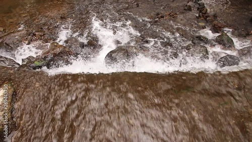 Close-up, Stream in nature, outdoor