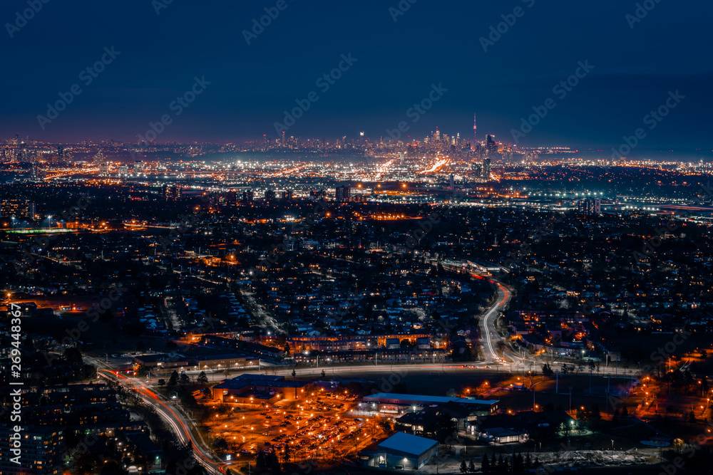 Obraz premium Epic City Skyline of Toronto Canada