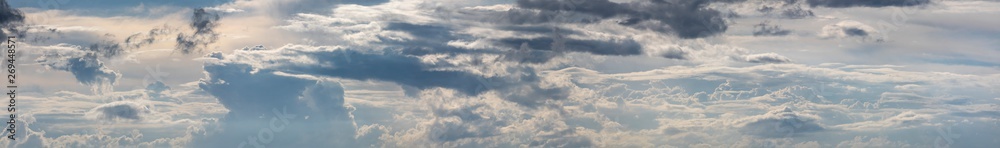 dramatic cloudy sky, extra large .panoramic view