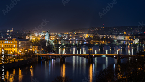 Panorama of Prague city skyline, Czech Republic © Lukasz