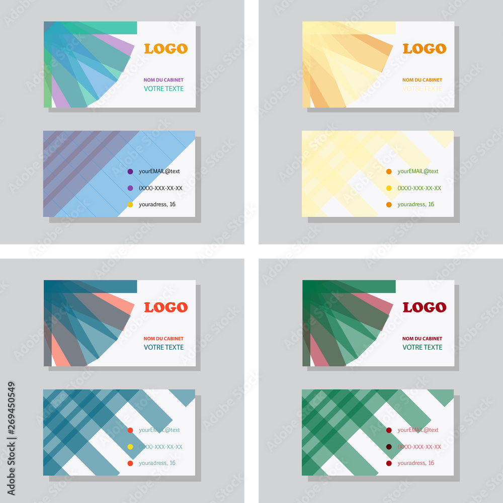 Naklejka premium Business card vector background