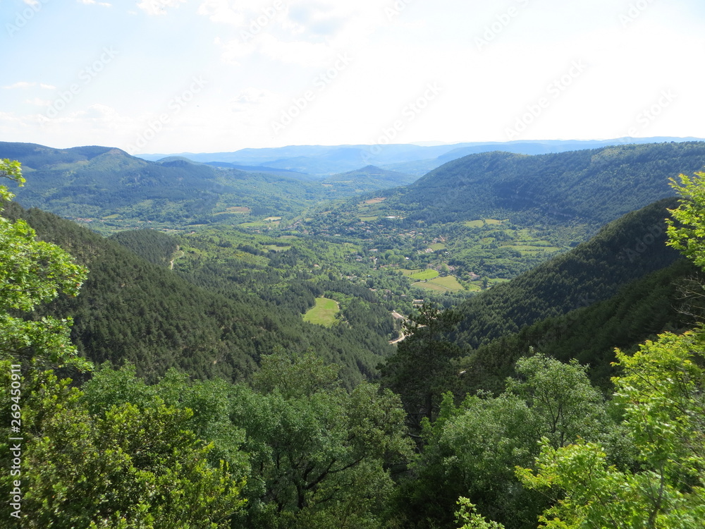 Point of view on green mountains in the spring Point of view on green mountains in the spring