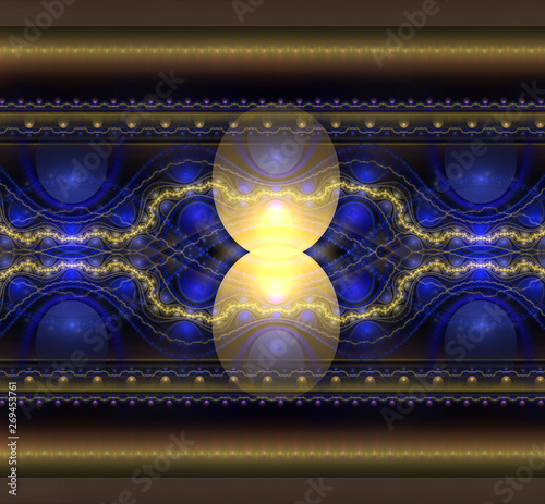 Beautiful fractal shapes illustration