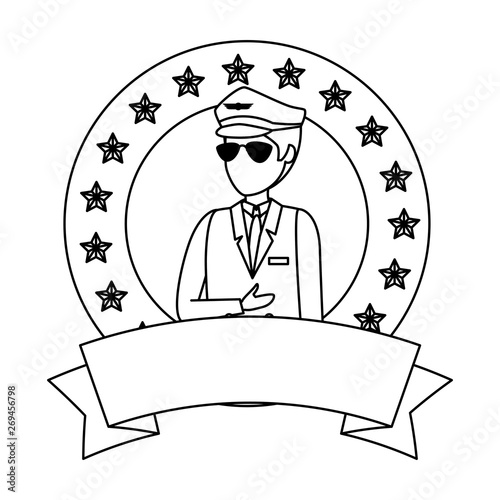 aviation pilot avatar character