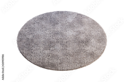 Modern light beige rug with high pile. 3d render © 3dmitruk