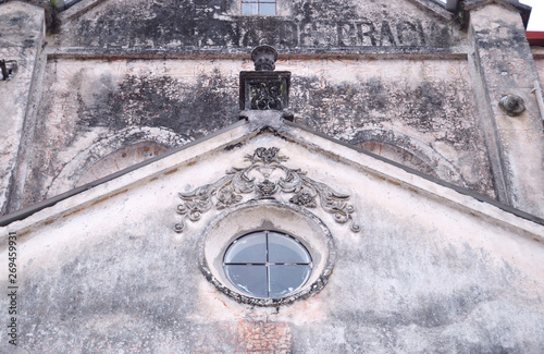 detail of window of Iglesia de los Jarritos Cuetzalan Puebla