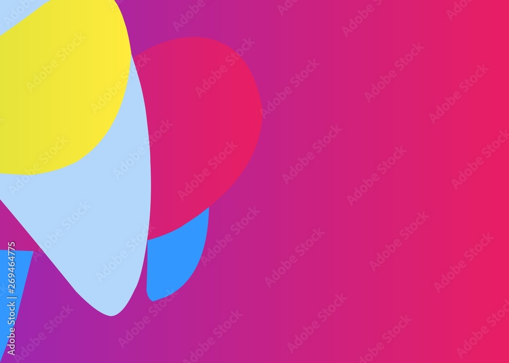 Fototapeta premium Full color background design with bright colors