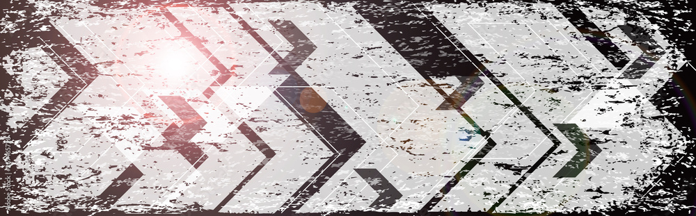 Fototapeta premium black and white hi-tech corporate banner design
