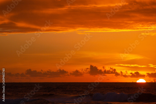 sunset on beach