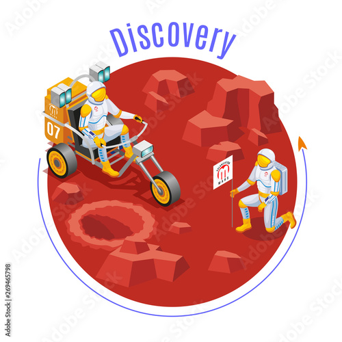 Mars colonization on isolated background