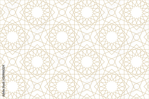 Seamless pattern in authentic arabian illustration style