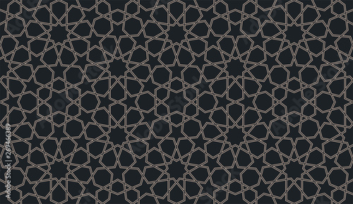 Photography Seamless pattern in authentic arabian illustration style