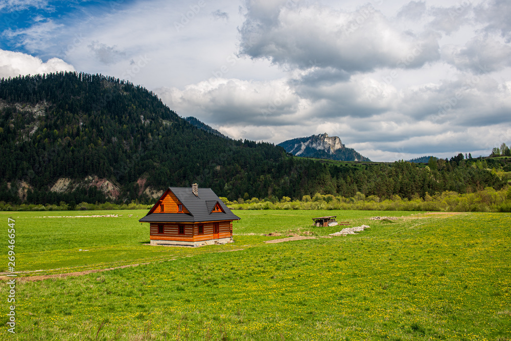 slovakia Tatra mountain tops in misty weather