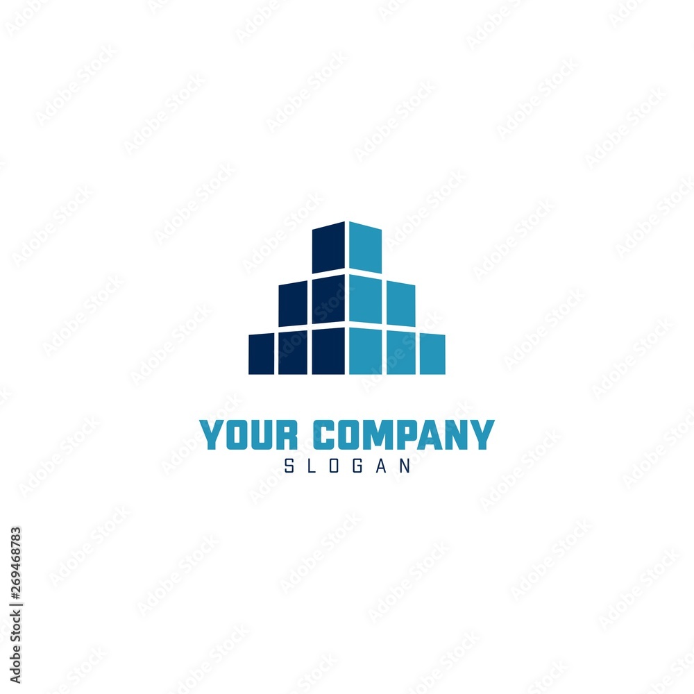 Rectangle Construction Logo Inspirations Template Rectangle Construction Logo Inspirations Template