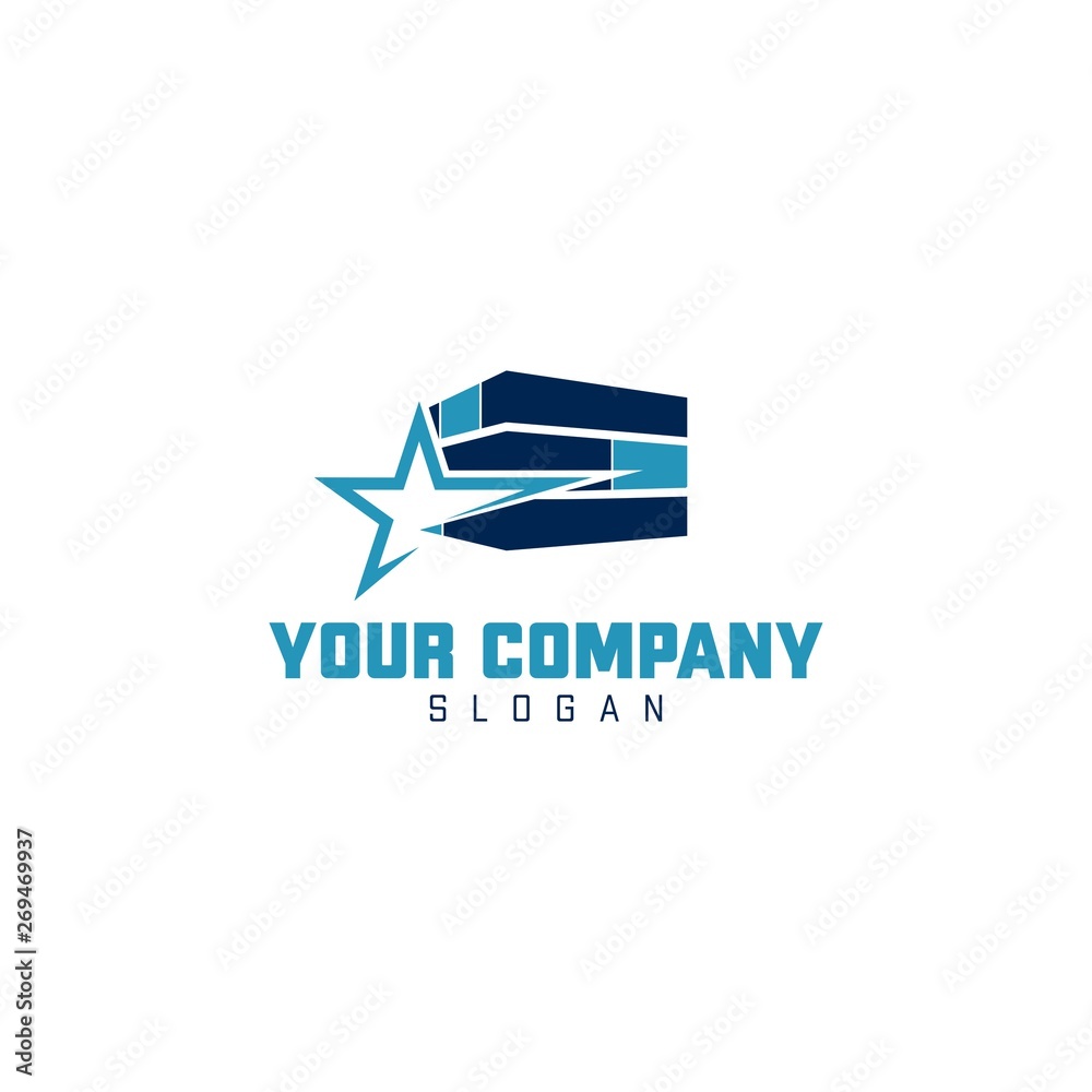 Star Construct Logo Inspirations Template