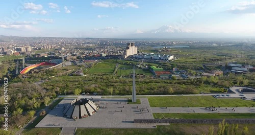 Armenian genocide memorial monument, in Yerevan