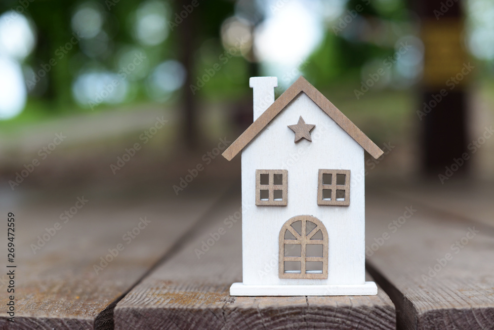 wooden house building a small toy wooden house building a small toy