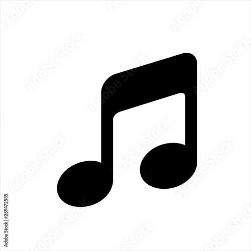 musical notes icon vector