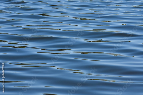 Smooth Natural Freshwater Surface Ripples In Lake