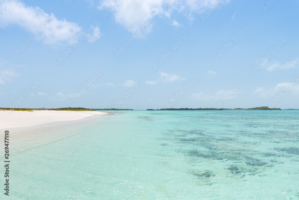 Beautiful Caribbean beach, in Los Roques Archipelago, Venezuela