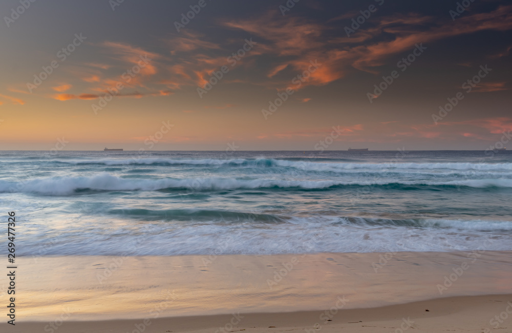 Coastal Sunrise Seascape