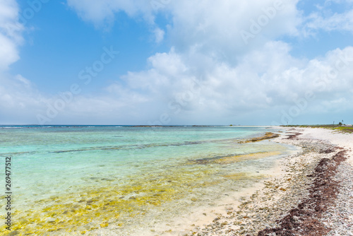 Beautiful Caribbean beach  in Los Roques Archipelago  Venezuela