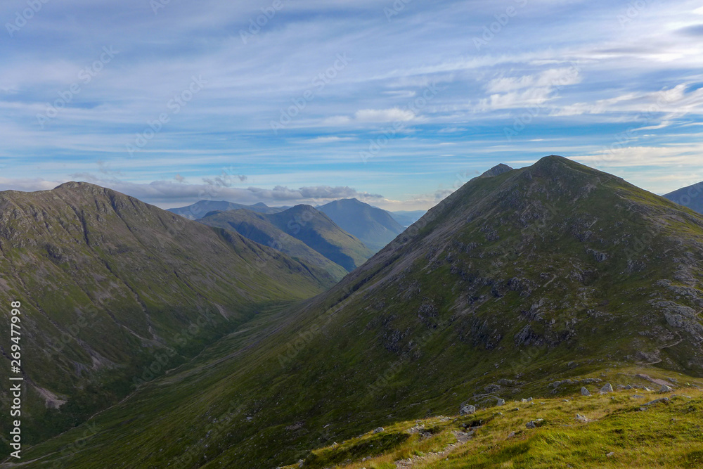 Looking South to Glen Etive Passed Stob Dubh