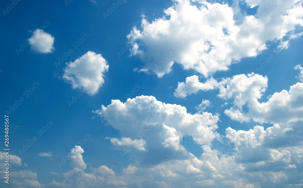 Fototapeta premium blue sky and clouds sky