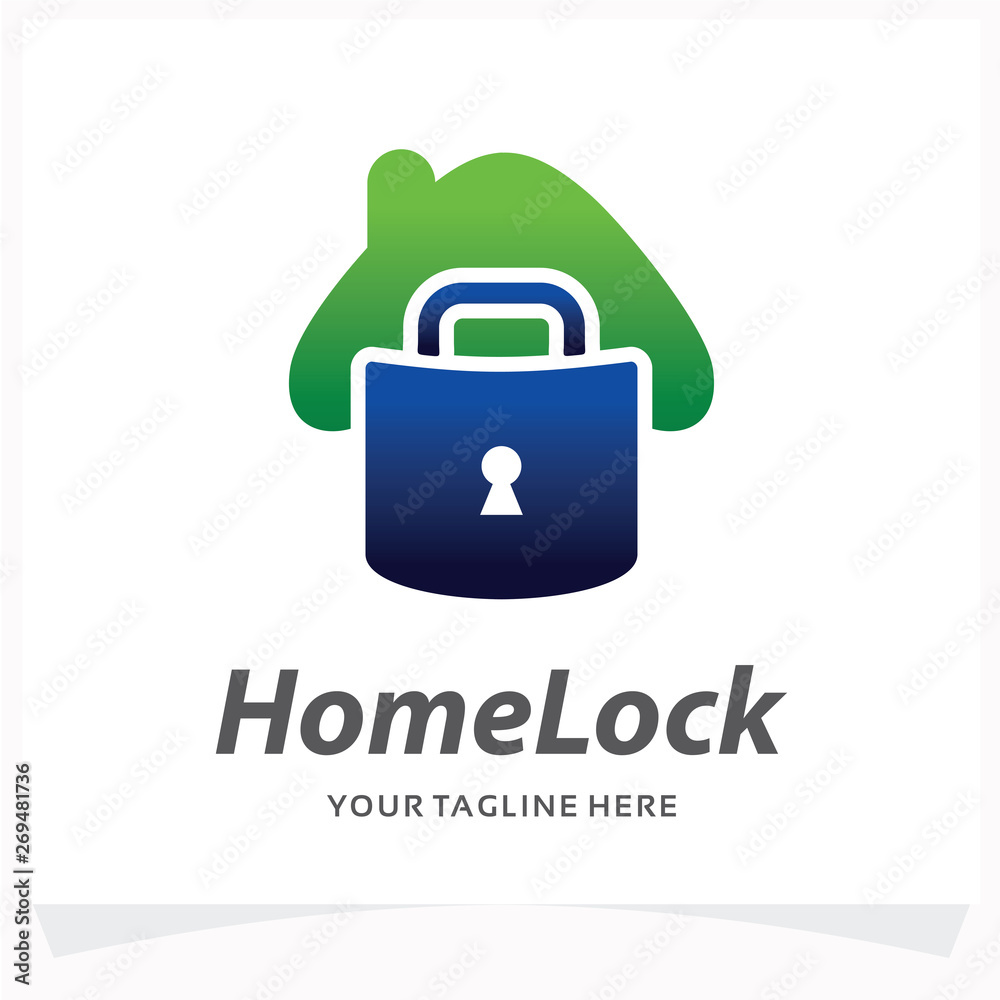 Home Lock Logo Design Template Home Lock Logo Design Template