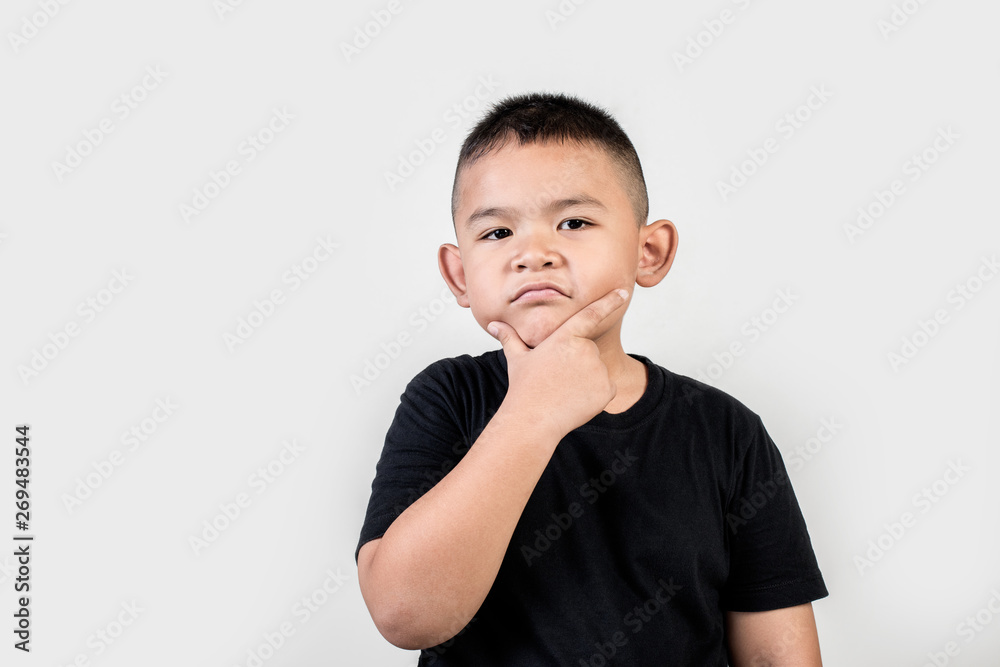 Funny portrait boy studio photo Funny portrait boy studio photo