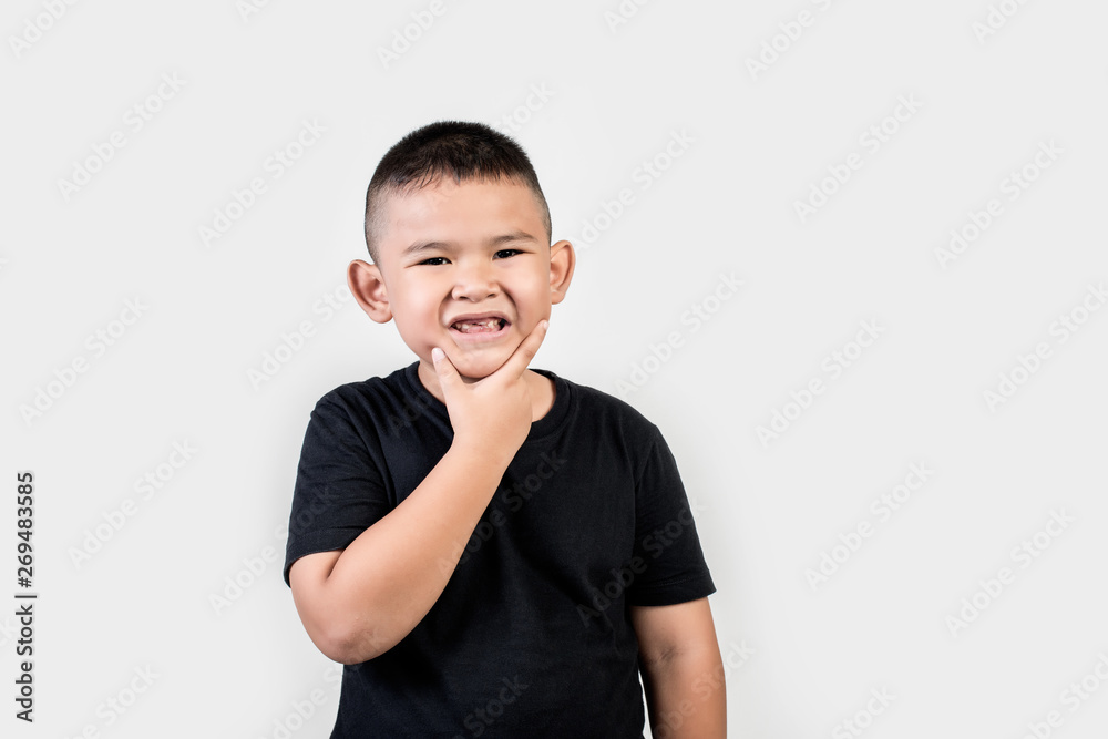 Funny portrait boy studio photo Funny portrait boy studio photo