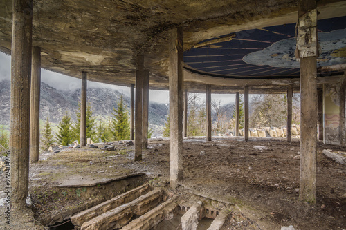 old abandoned building in svanetia