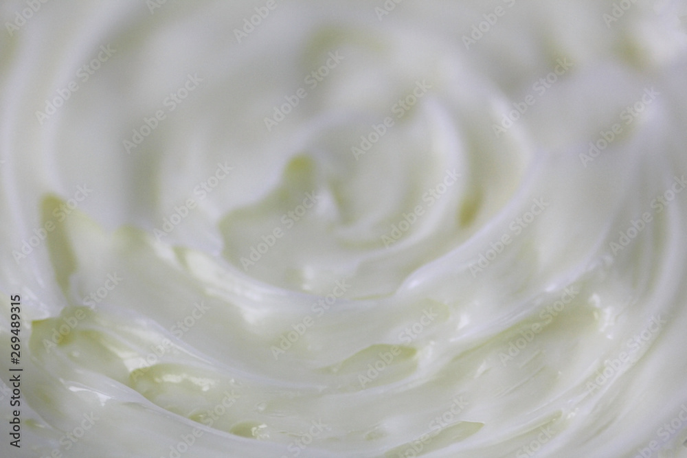 macro of beauty cream