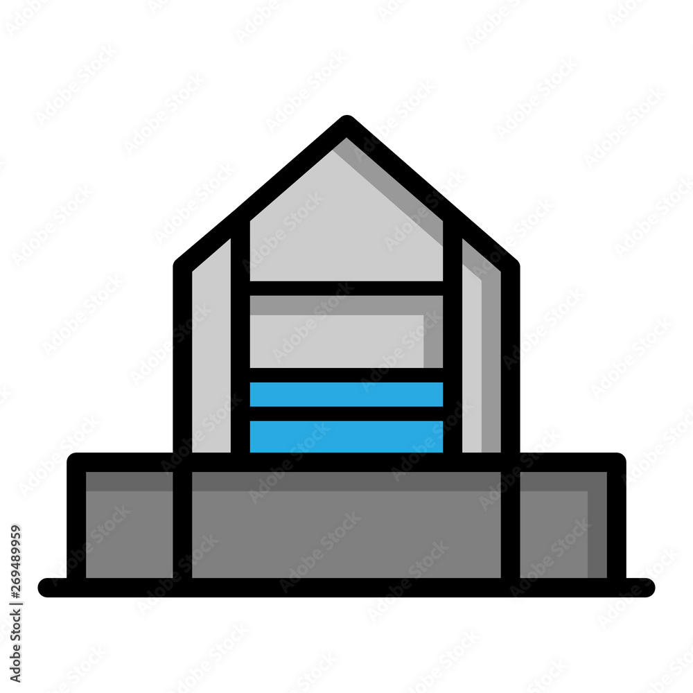Real estate flat line icons set Real estate flat line icons set