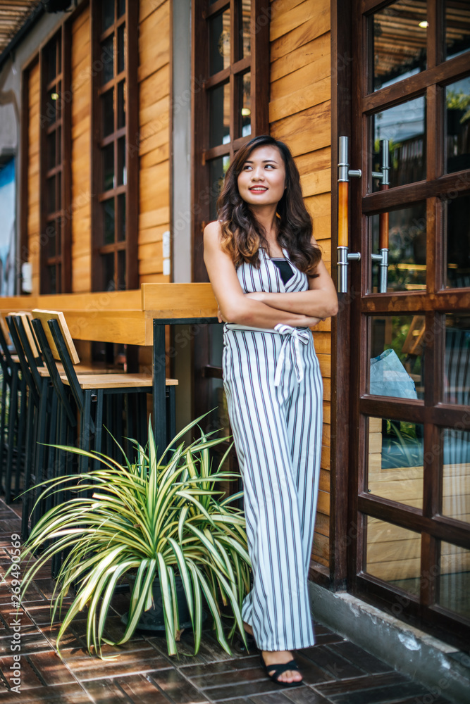 Portrait of beautiful asian woman relax at cafe Portrait of beautiful asian woman relax at cafe