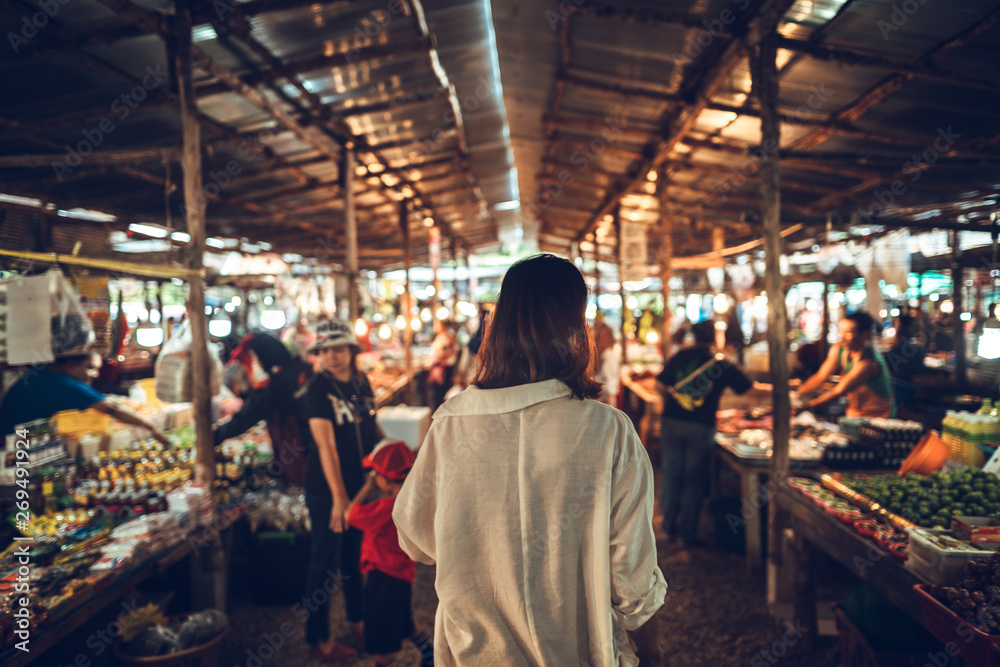 Fish seafood market Fresh market in Krabi 