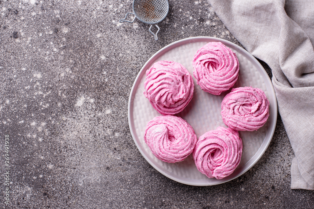 Purple berry sweet homemade marshmellow Purple berry sweet homemade marshmellow