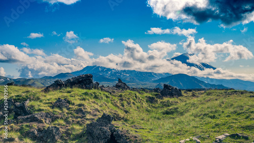 View of volcano