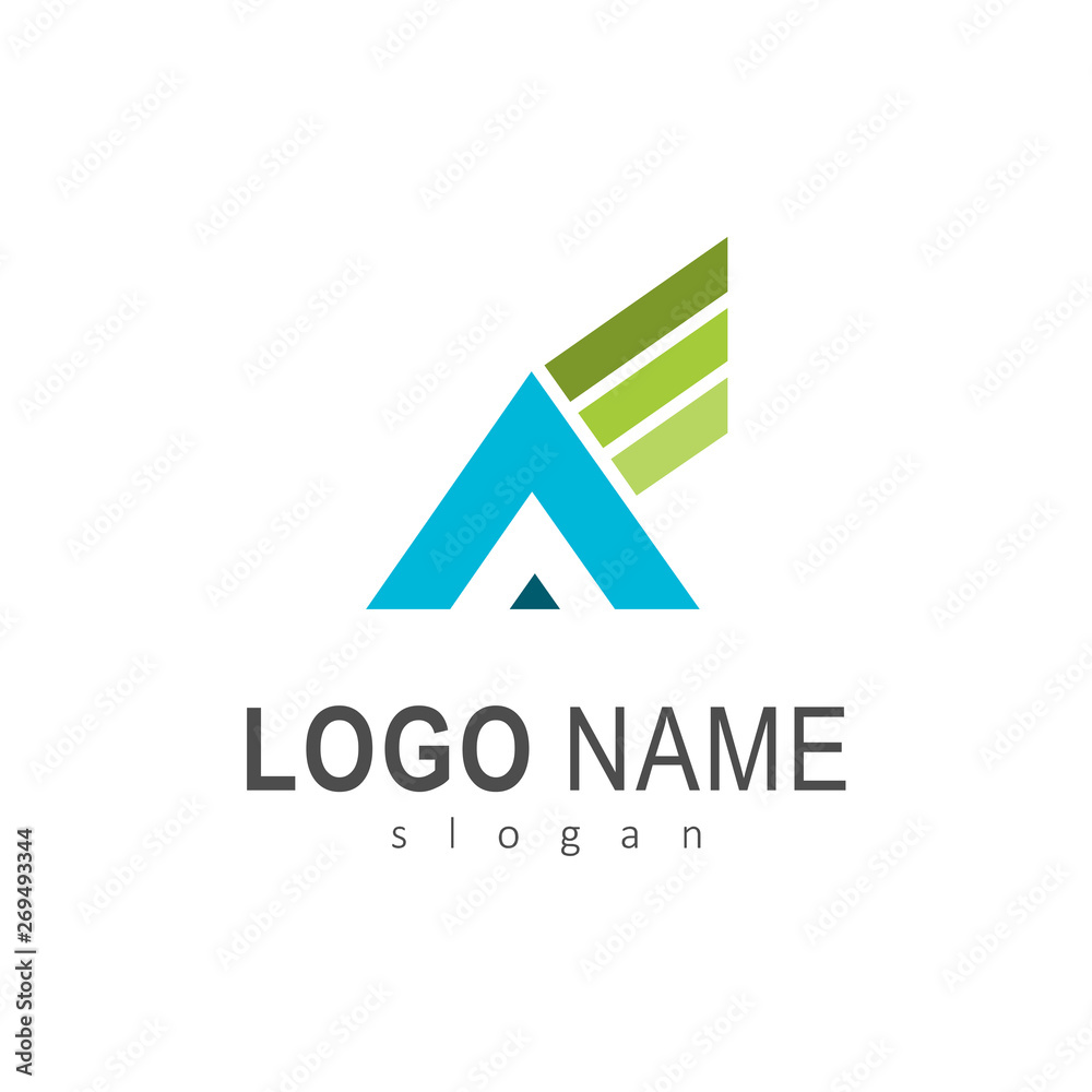 logo letter a with a simple look. logo ready for use logo letter a with a simple look. logo ready for use