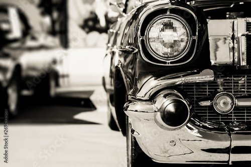 Old vintage car, classic vehicle close-up © Mariusz Blach