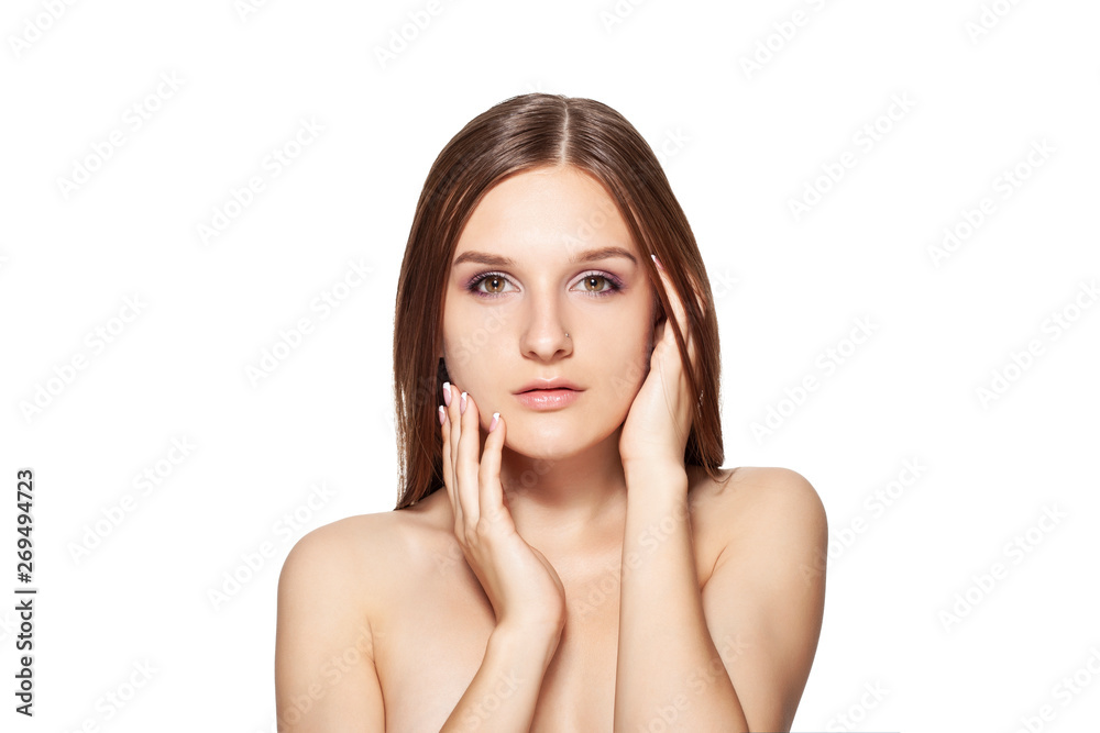 Beauty portrait of a young beautiful woman Beauty portrait of a young beautiful woman