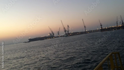 sunset on the sea