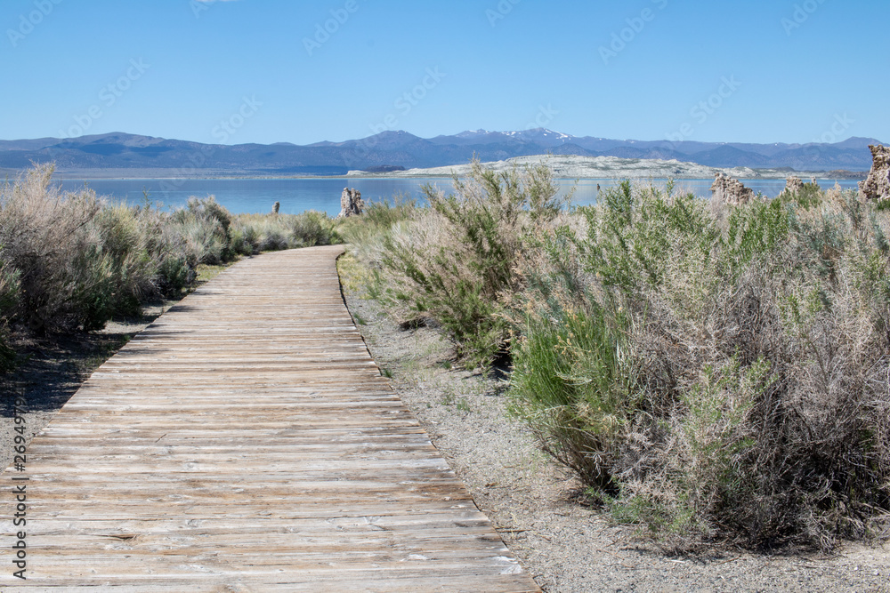Boardwalk to Mono Lake