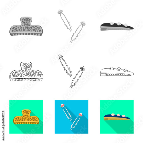 Vector illustration of beauty and fashion icon. Collection of beauty and female vector icon for stock.