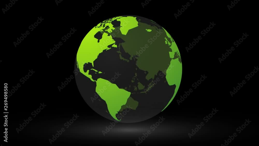 green planet earth world globe on black background green planet earth world globe on black background