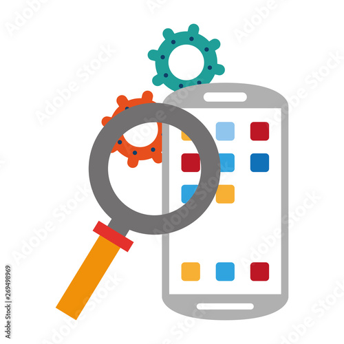 Smartphone operative system software vector illustration